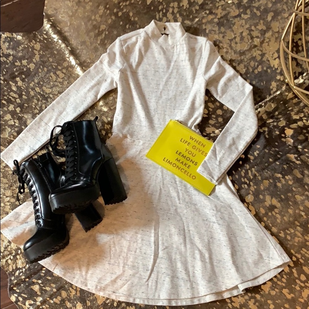 NWT American Apparel Heathered open back dress